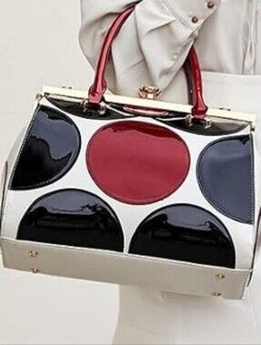 Style Strategy Retro Leather Polka Dot Ladybug Satchel